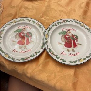 VINTAGE cookies for Santa Plate